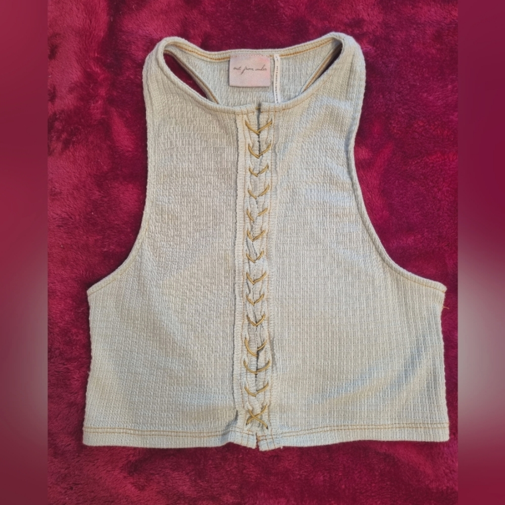 Baby blue crop top